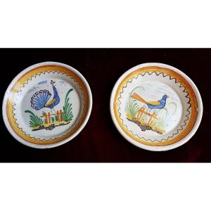 Pair Of Charentaise Earthenware Plates