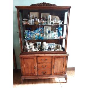 Meuble vitrine en Noyer