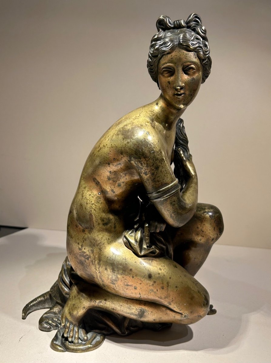 Bronze Sculpture Early 19th "coming To La Tortue" After Charles Antoine Coysevox (1640-1720-photo-2