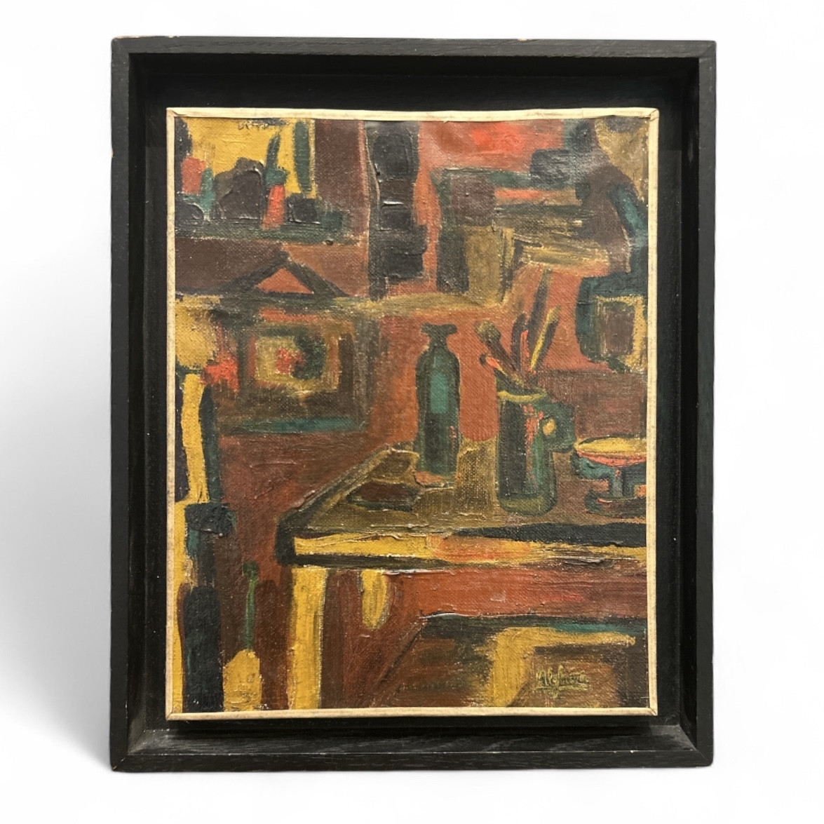Algheri. Atelier du peintre - 1974 - Acrylique sur toile