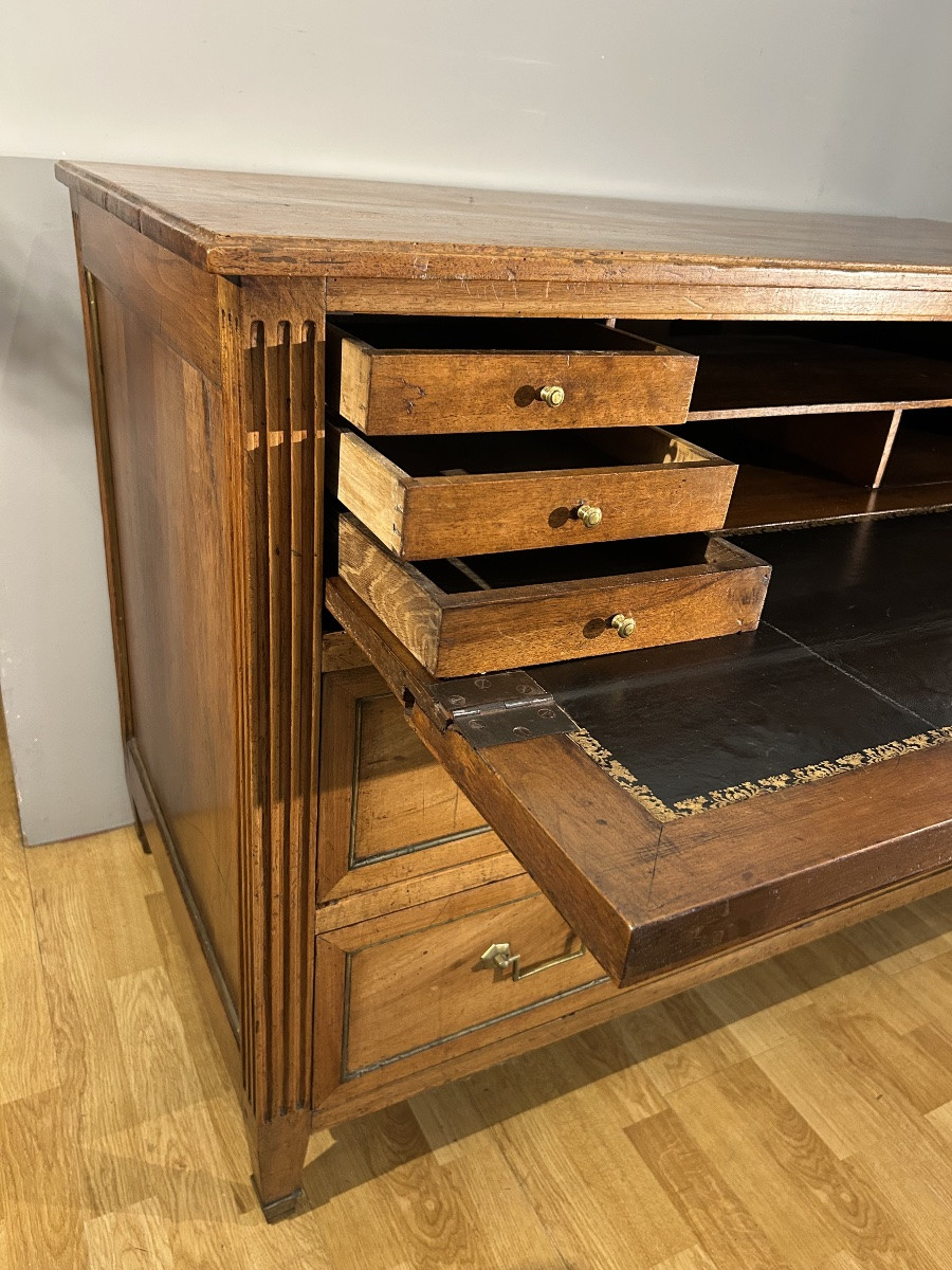 Louis XVI Period Chest Of Drawers - Walnut-photo-2