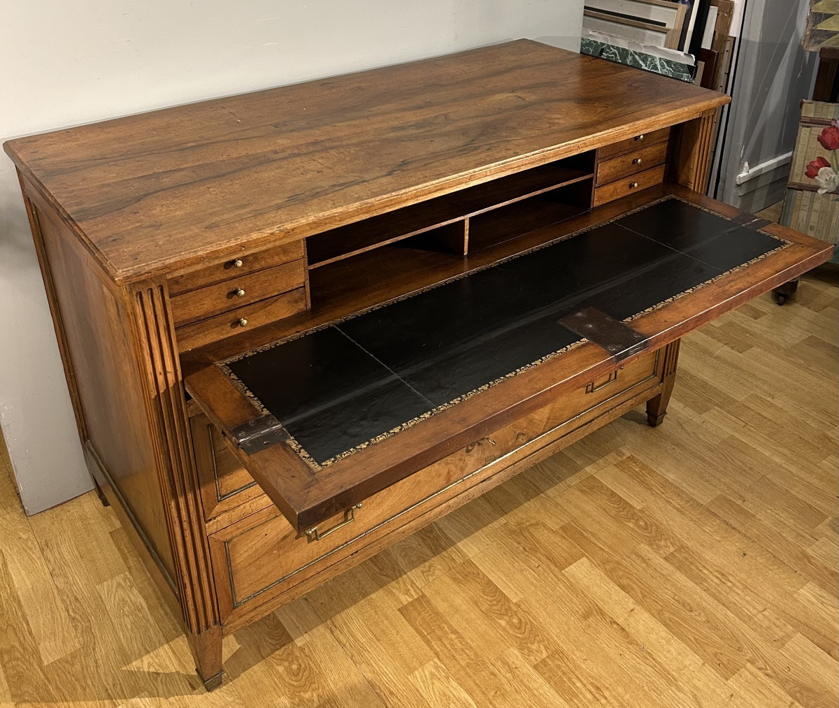 Louis XVI Period Chest Of Drawers - Walnut-photo-3