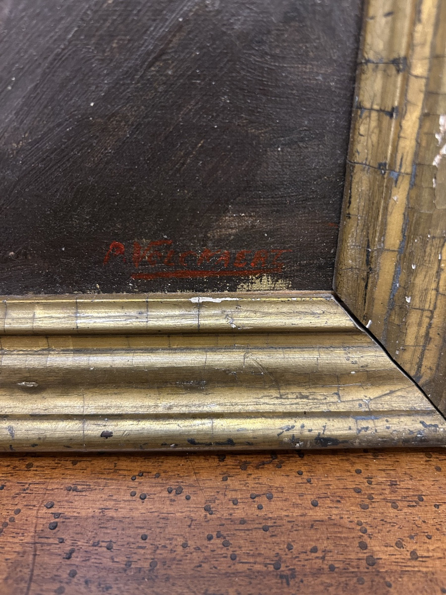 Industrial Landscape - Oil On Canvas - 20th Century - Signed Volcnaerk-photo-3