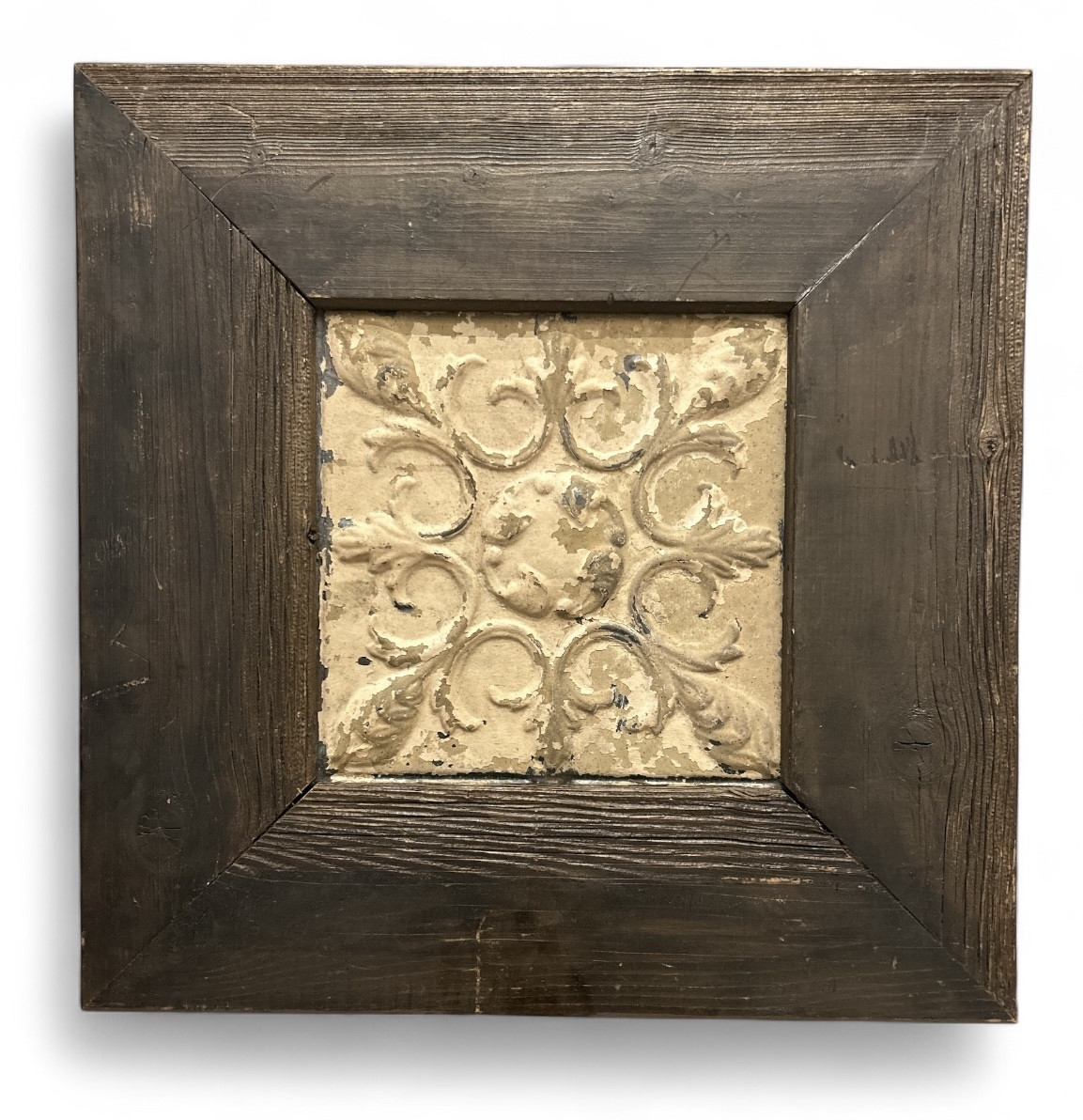 Decorative Framed Zinc Panel - 20th Century 