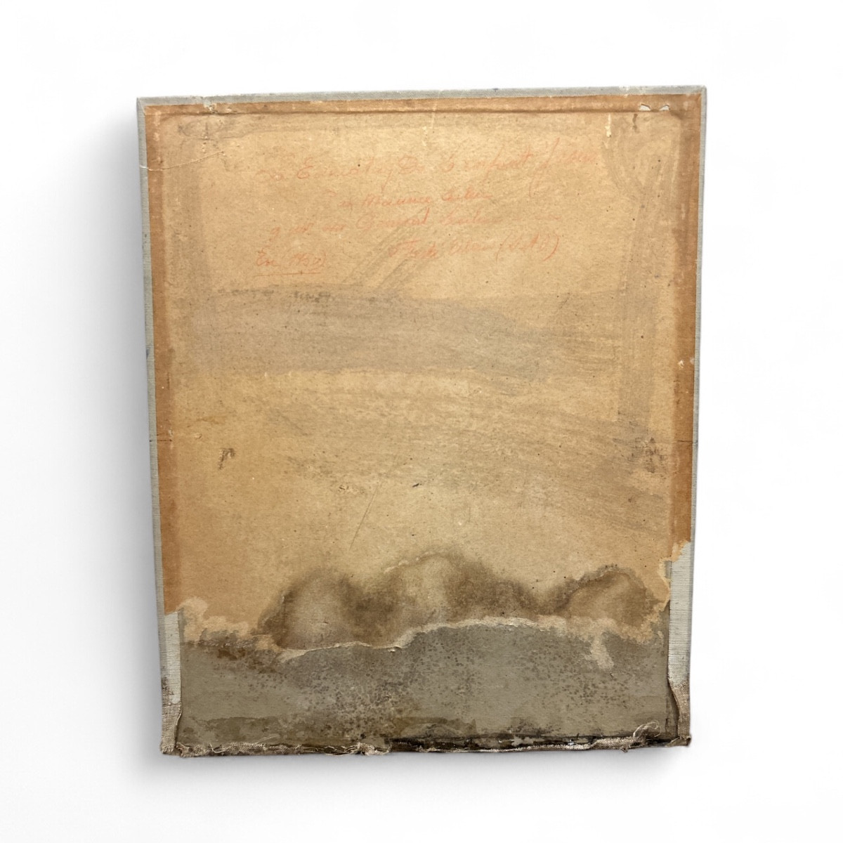 Scène religieuse - Huile sur toile marouflée sur carton - 1950-photo-2