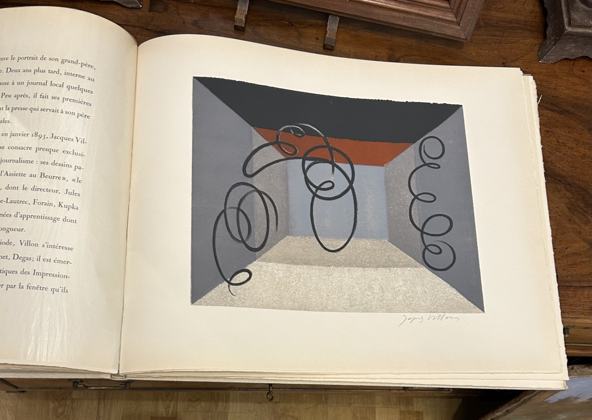 Porte folio JACQUES VILLON de 1960  par Lionel Venturi.  8 lithographies Editeur Mourlot-photo-4