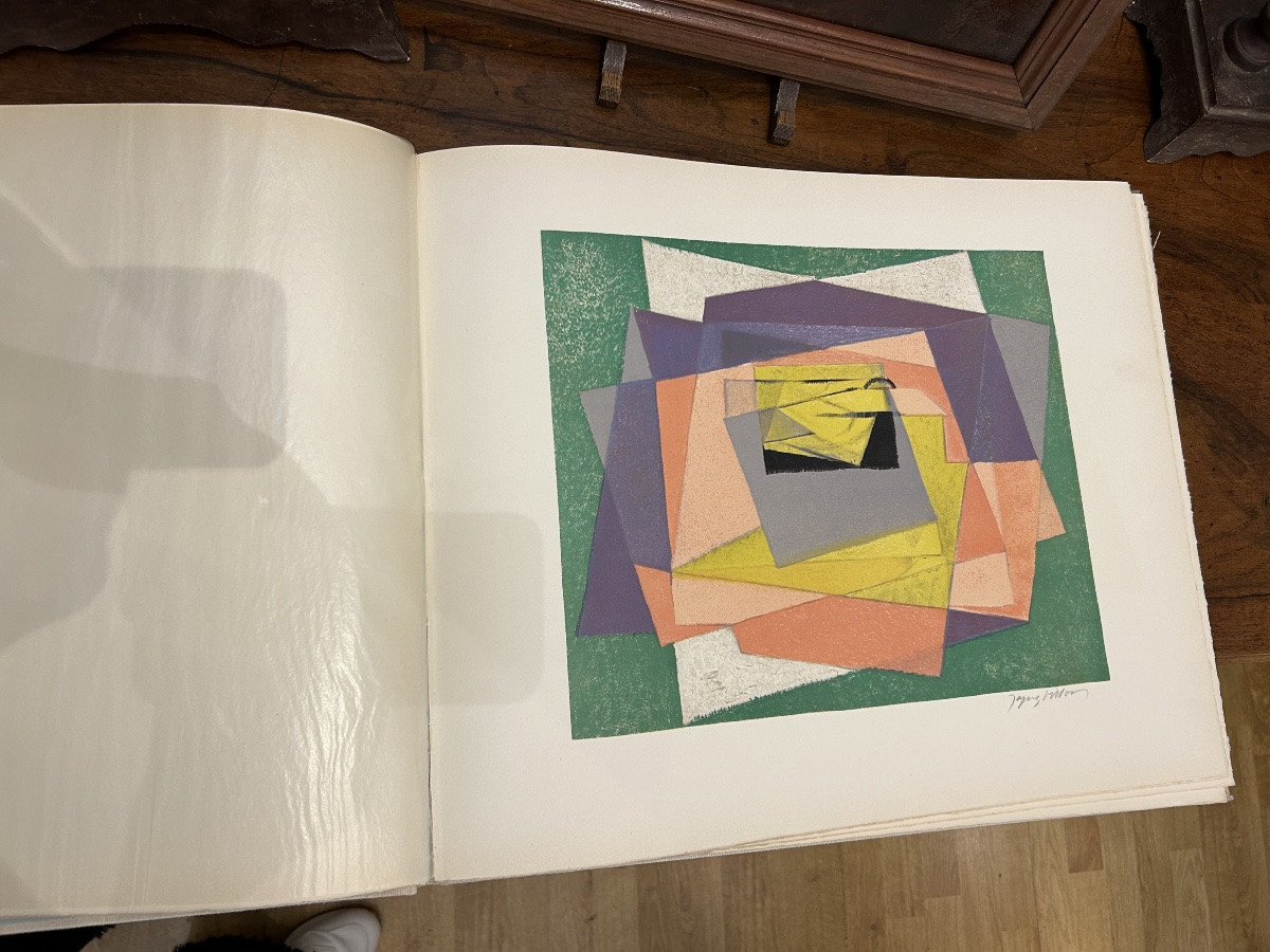 Porte folio JACQUES VILLON de 1960  par Lionel Venturi.  8 lithographies Editeur Mourlot-photo-5