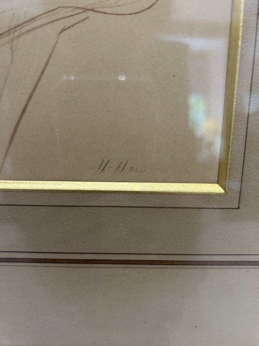 Lithographie « Parisienne » - portraits - du peintre français Paul César Helleu - 19/20eme-photo-3