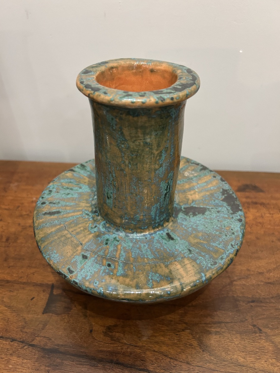 Set Of 6 Glazed Stoneware Vases And Pitchers - 20th Century-photo-6