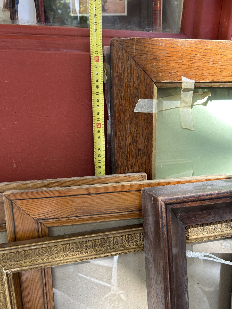 Set Of 8 Wooden Frames - 20th Century -photo-1