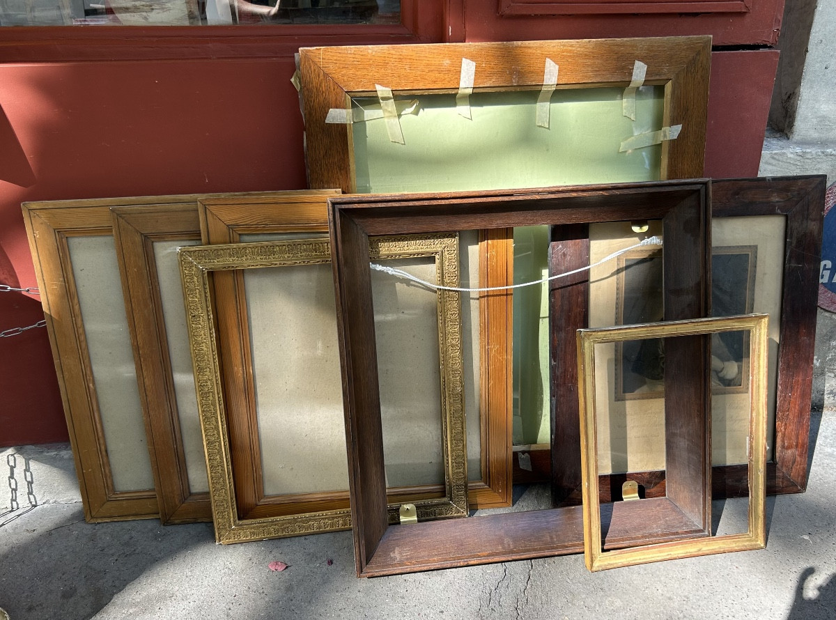 Set Of 8 Wooden Frames - 20th Century 