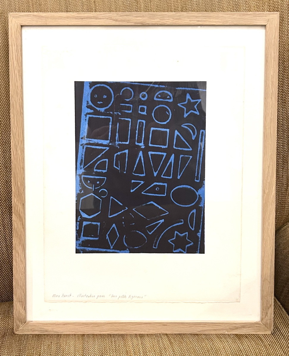 Lithographie de Max Ernst « Aux petits agneaux» 20ème