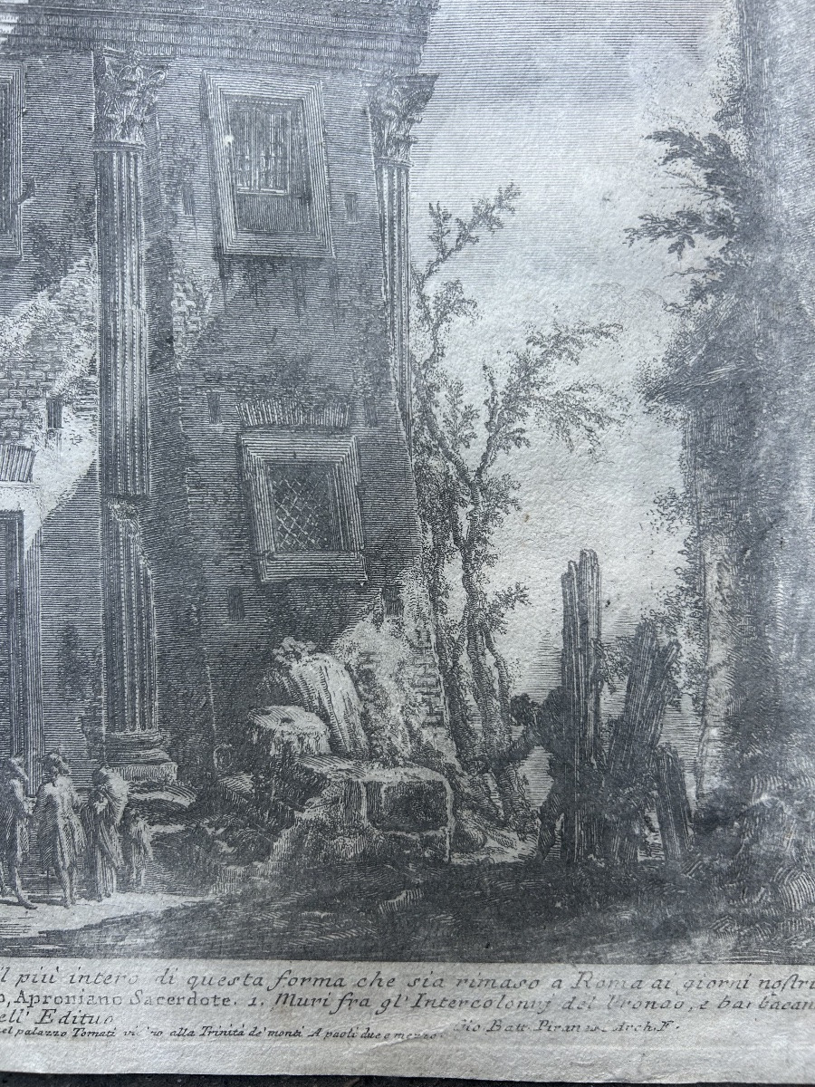 Giovanni Battista Piranesi - Print - Italy 18th Century - Ruins Of Pompei-photo-3