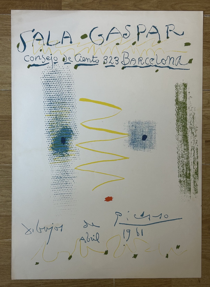Picasso - Original Lithographic Poster "pinturas De Picasso" 1961
