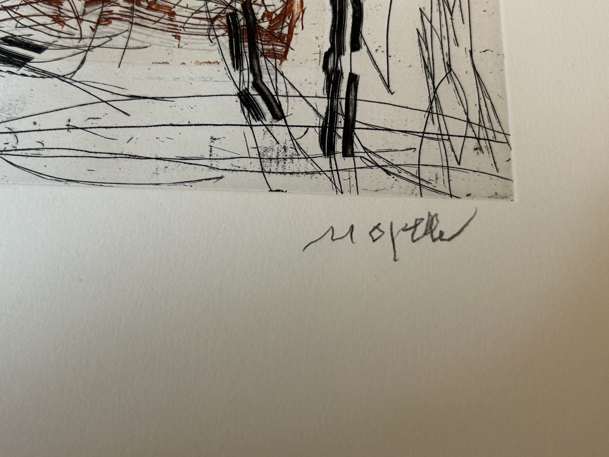 Jean-Paul Riopelle - 20ème - Eau-forte - EA - 1991 - signée-photo-4