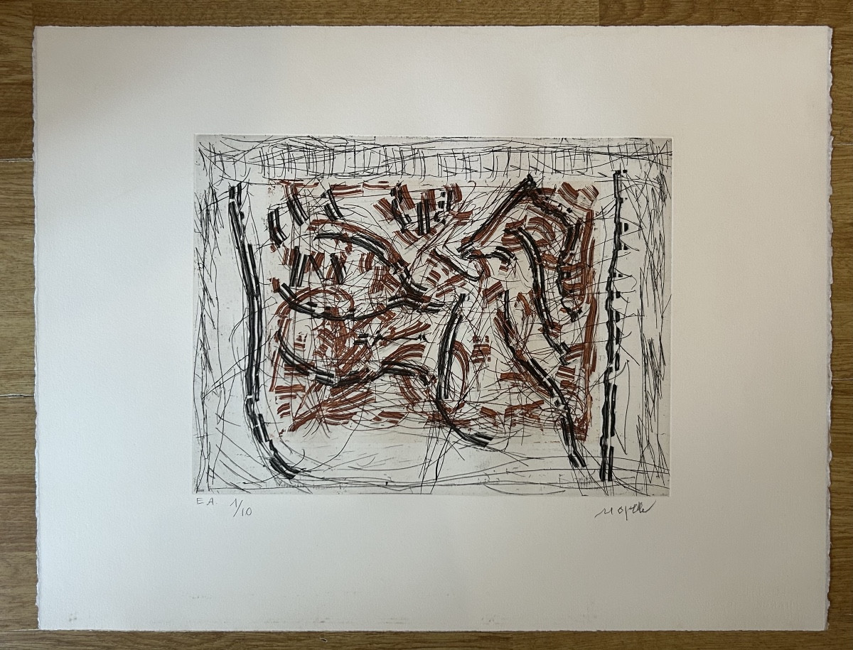 Jean-Paul Riopelle - 20ème - Eau-forte - EA - 1991 - signée