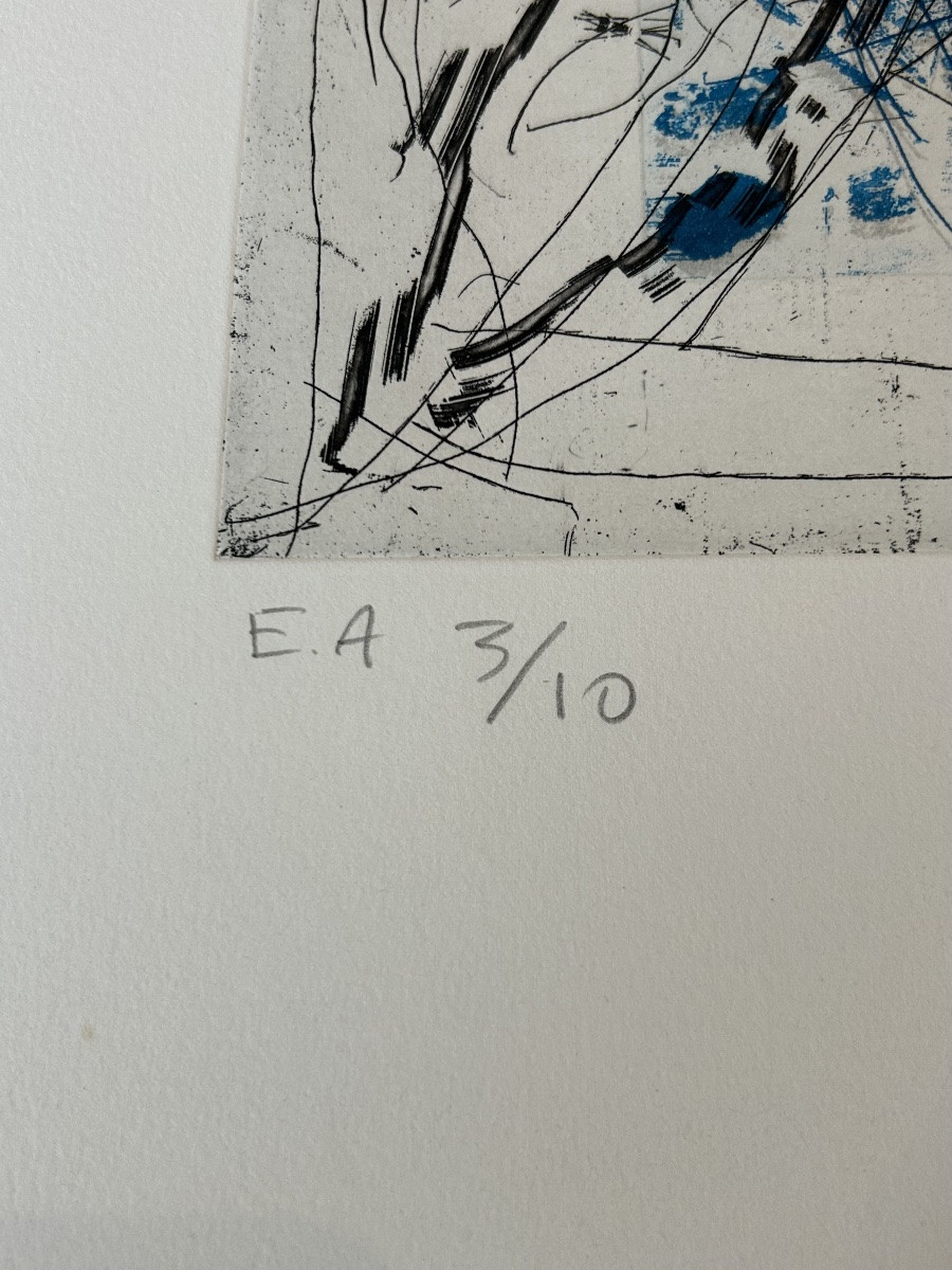 Jean-paul Riopelle - 20th - Etching Lithograph 1991 - Ea - Signed -photo-3