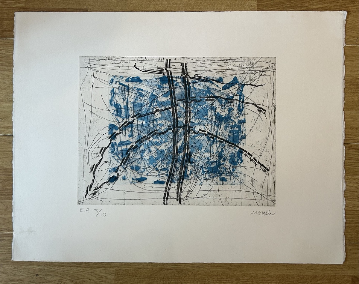 Jean-paul Riopelle - 20th - Etching Lithograph 1991 - Ea - Signed 