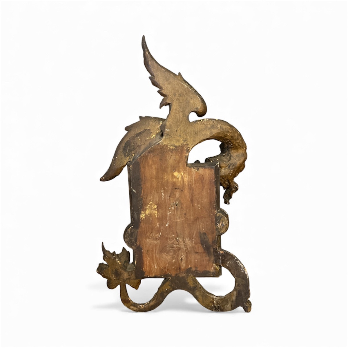 Miroir Miroir dragon fin XIXe, bois sculpté, style japonisant, attribué à Gabriel Viardot-photo-3