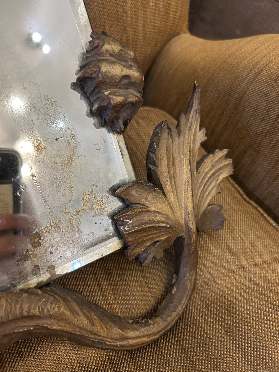 Miroir Miroir dragon fin XIXe, bois sculpté, style japonisant, attribué à Gabriel Viardot-photo-3