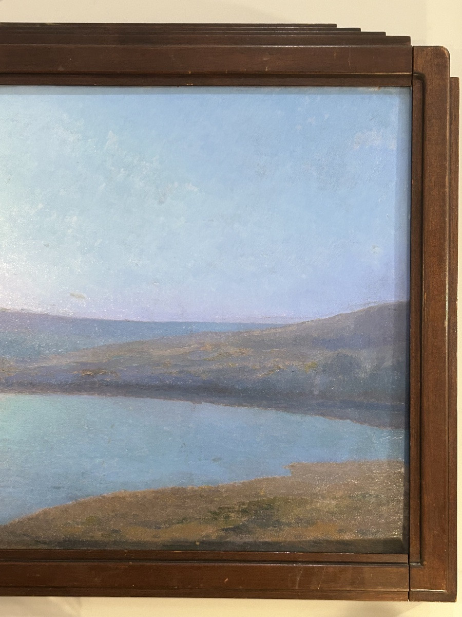 Oil On Panel “moonlight” – Paul Coste, Toulouse Painter-photo-4