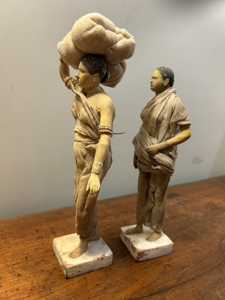 19th Century Indian Terracotta Sculptures Folk Art -photo-2