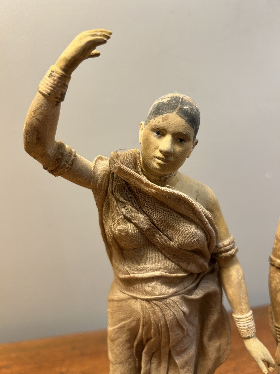 19th Century Indian Terracotta Sculptures Folk Art -photo-1