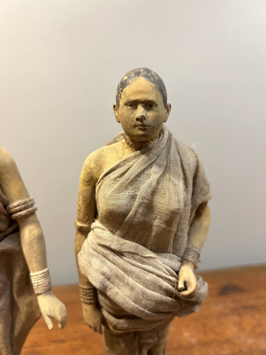 19th Century Indian Terracotta Sculptures Folk Art -photo-2