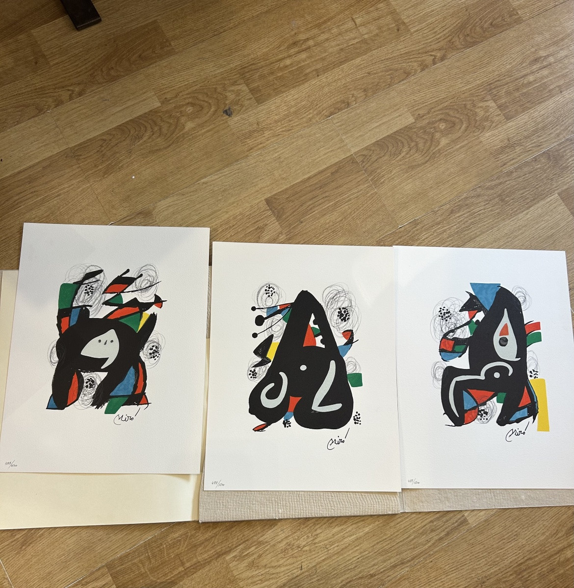 Porte folio « La mélodie acide de Joan Miró publié en 1980. 14 lithographies originales-photo-2