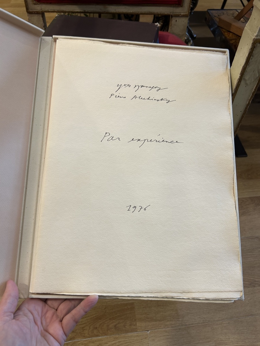 Yves Bonnefoy Portfolio. 3 Lithographs By Pierre Alechinsky. Published 1976. First Edition-photo-2