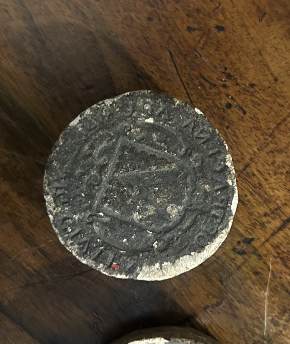 Moulages de sceaux médiévaux 19 eme  Héraldique. Maison de Laval Empreintes sigillographiques-photo-3