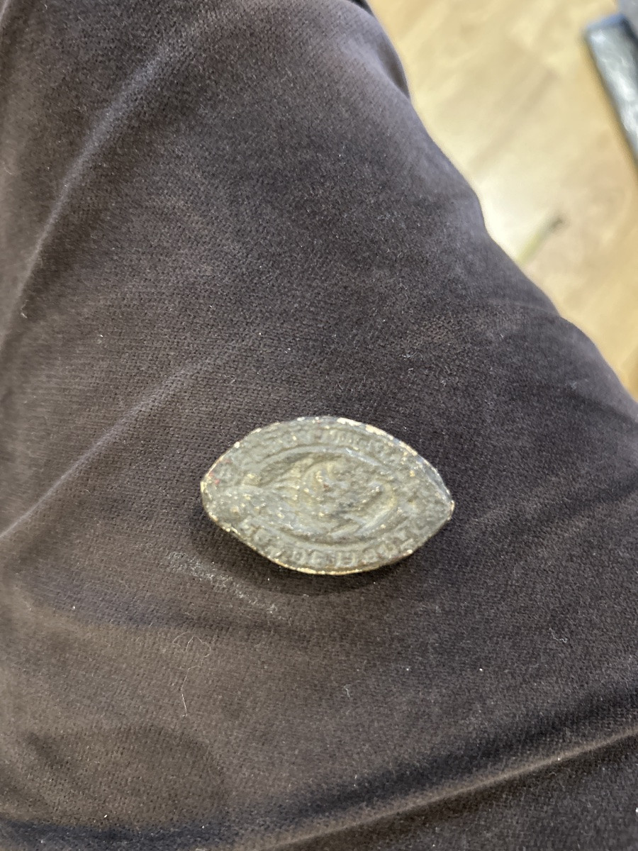 Moulages de sceaux médiévaux 19 eme  Héraldique. Maison de Laval Empreintes sigillographiques-photo-4