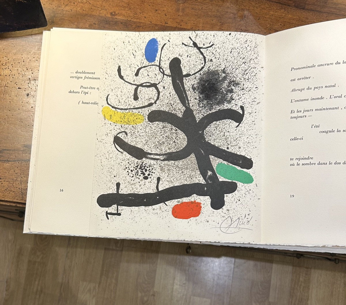 Philippe Denis – Cahier d’Ombres, Maeght 1971 – 3 Lithographies originales signées de Joan Miró-photo-3
