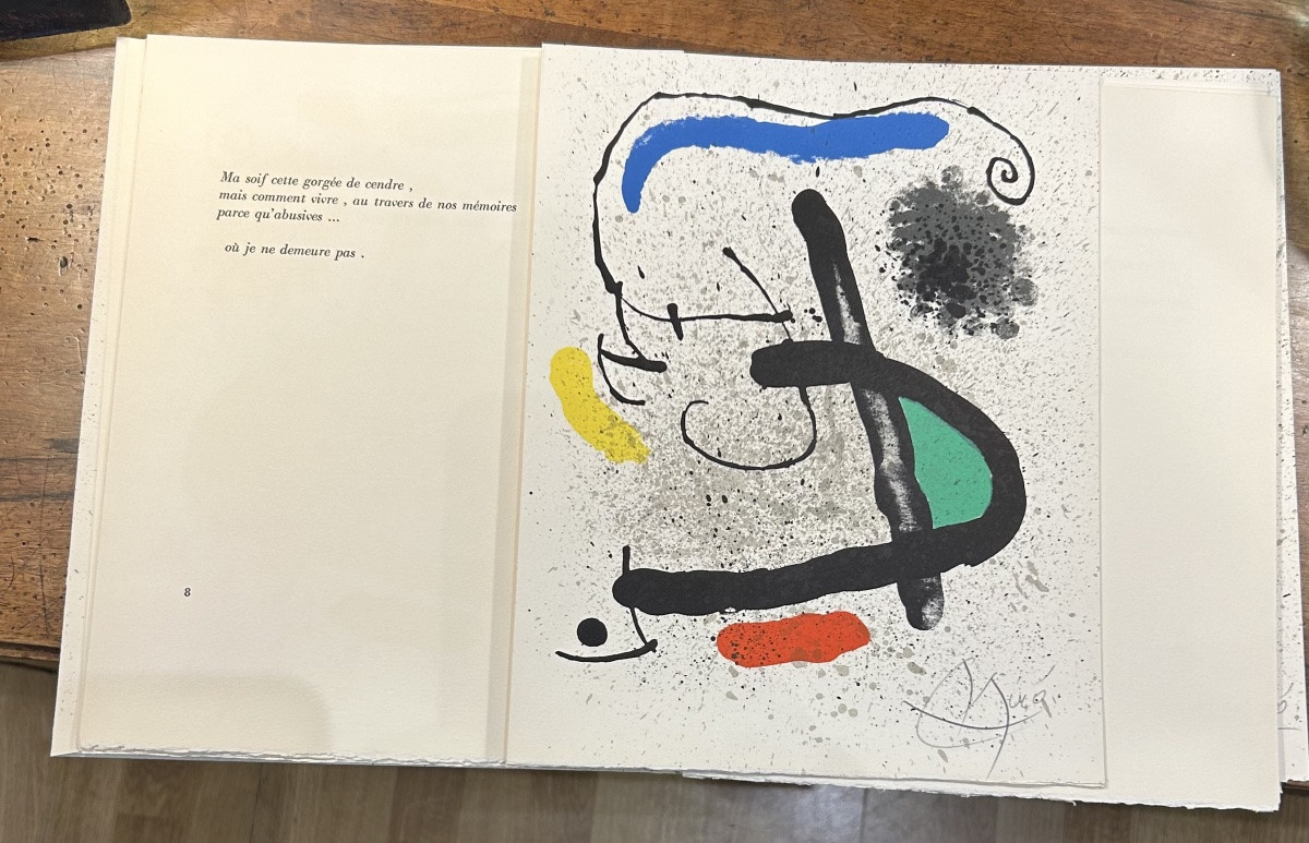 Philippe Denis – Cahier d’Ombres, Maeght 1971 – 3 Lithographies originales signées de Joan Miró-photo-4