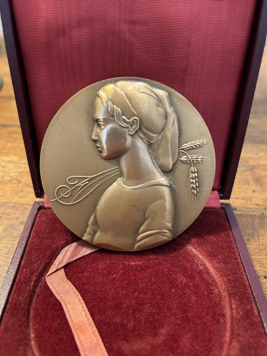 Médailles françaises anciennes / bronze – O. de Serres, Club Alpin Français, Crédit Français -photo-4