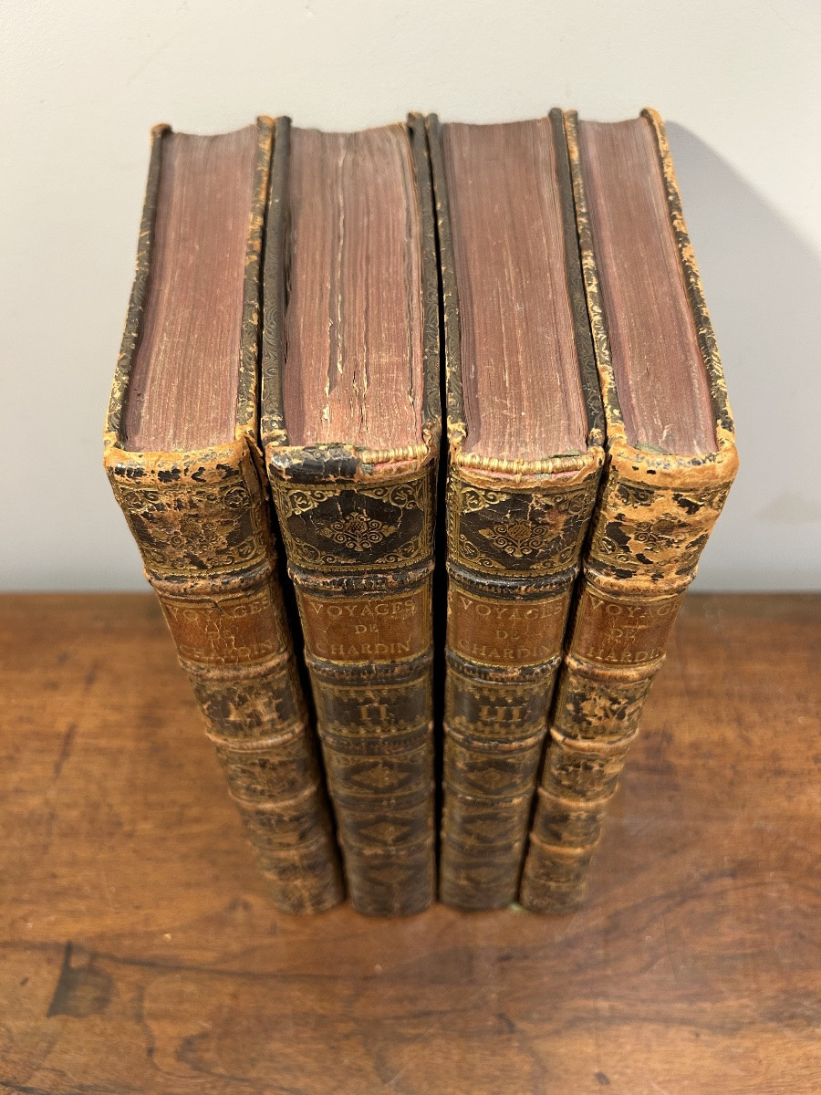 Chardin, Voyages Perse, Amsterdam 1735, 4 Vols., Complete With Folding Maps And Plates-photo-3