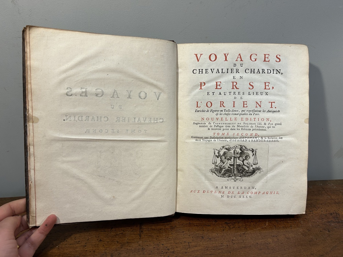 Chardin, Voyages Perse, Amsterdam 1735, 4 Vols., Complete With Folding Maps And Plates-photo-5
