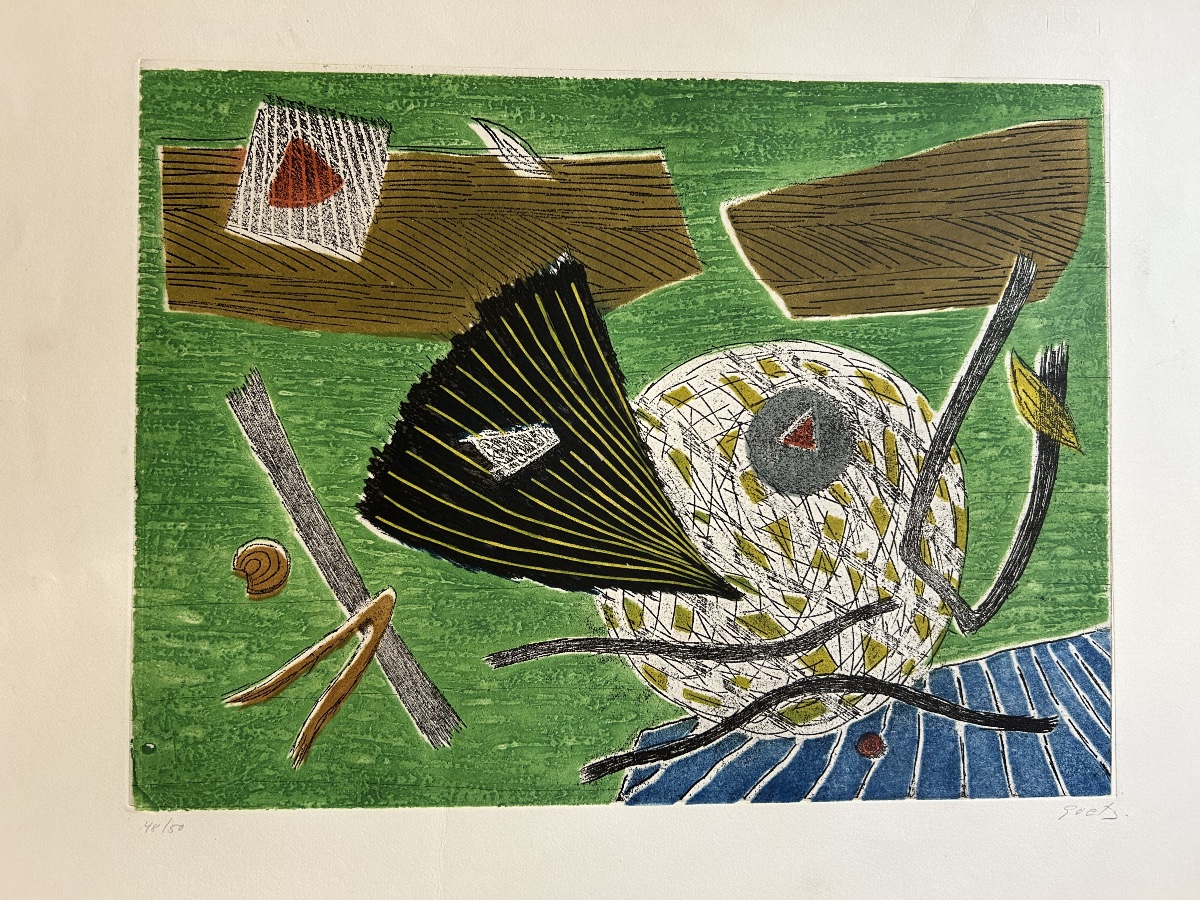 Henri Goetz (1909-1989) - Original Etching In Colors, Signed And Numbered 44/50-photo-1