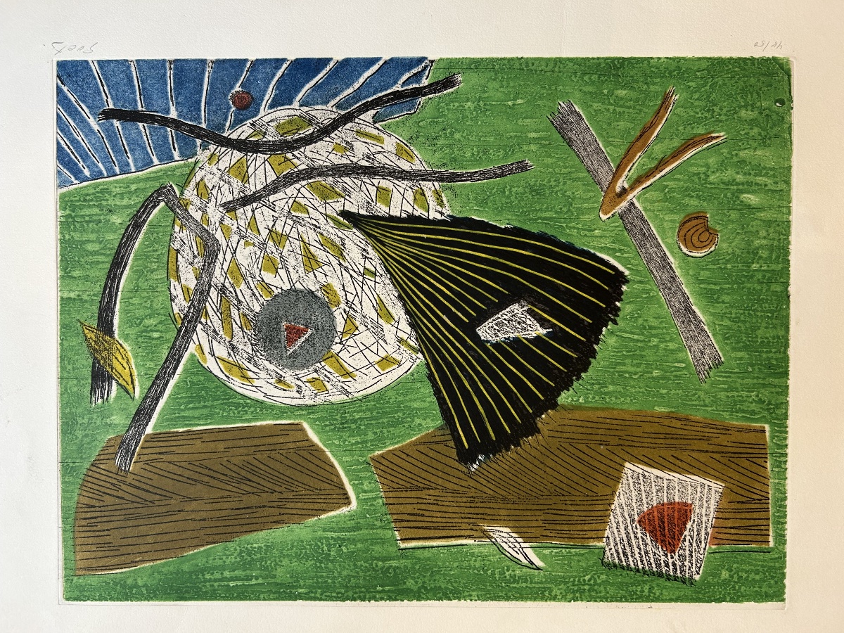 Henri Goetz (1909-1989) - Original Etching In Colors, Signed And Numbered 44/50-photo-2