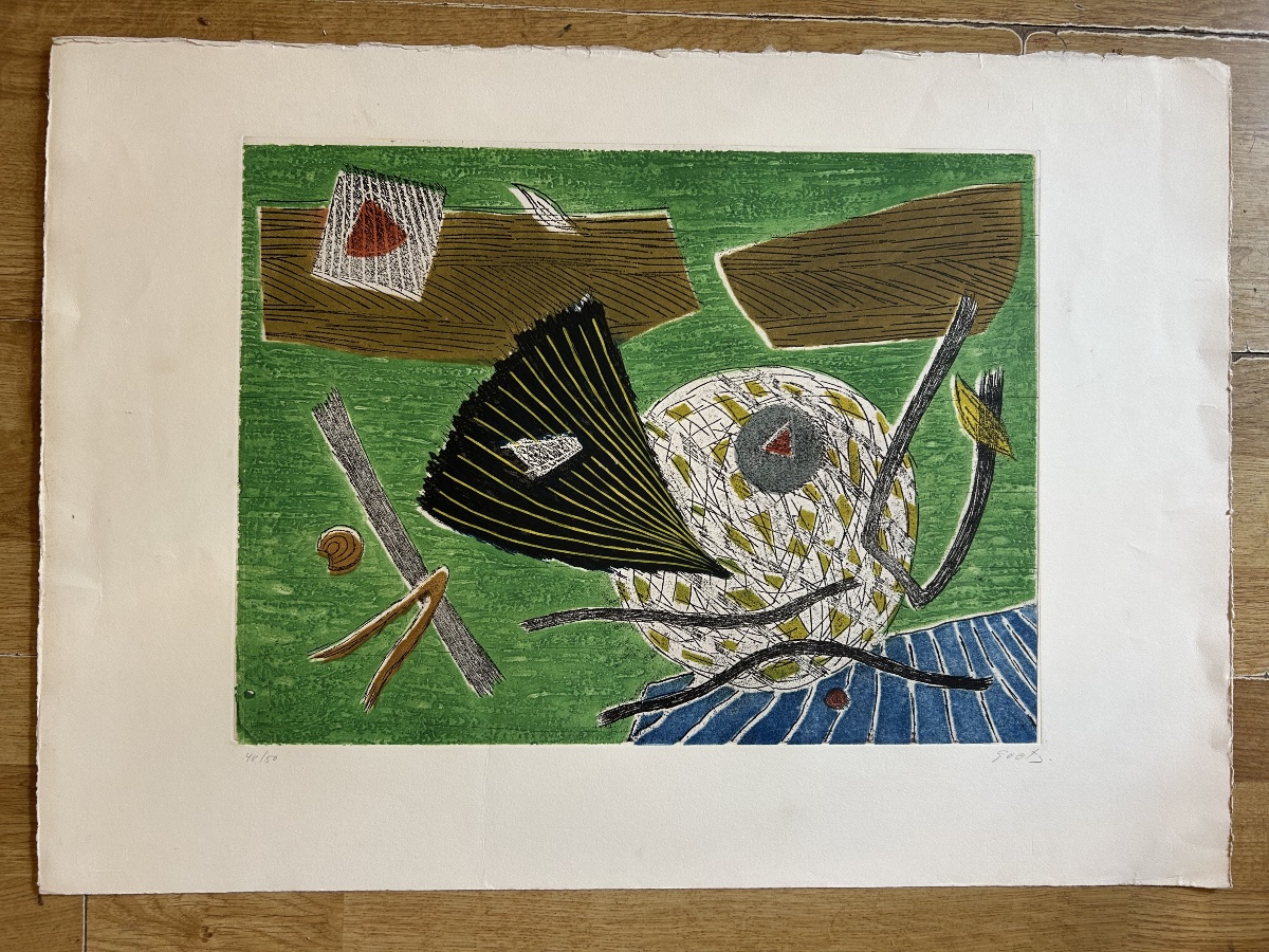 Henri Goetz (1909-1989) - Original Etching In Colors, Signed And Numbered 44/50