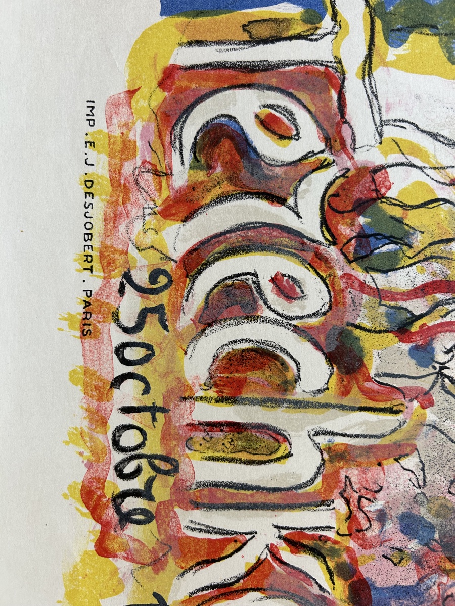 Tchekhovitch – Affiche originale d’exposition Galerie Pétridès, Paris, juin 1950s-photo-2