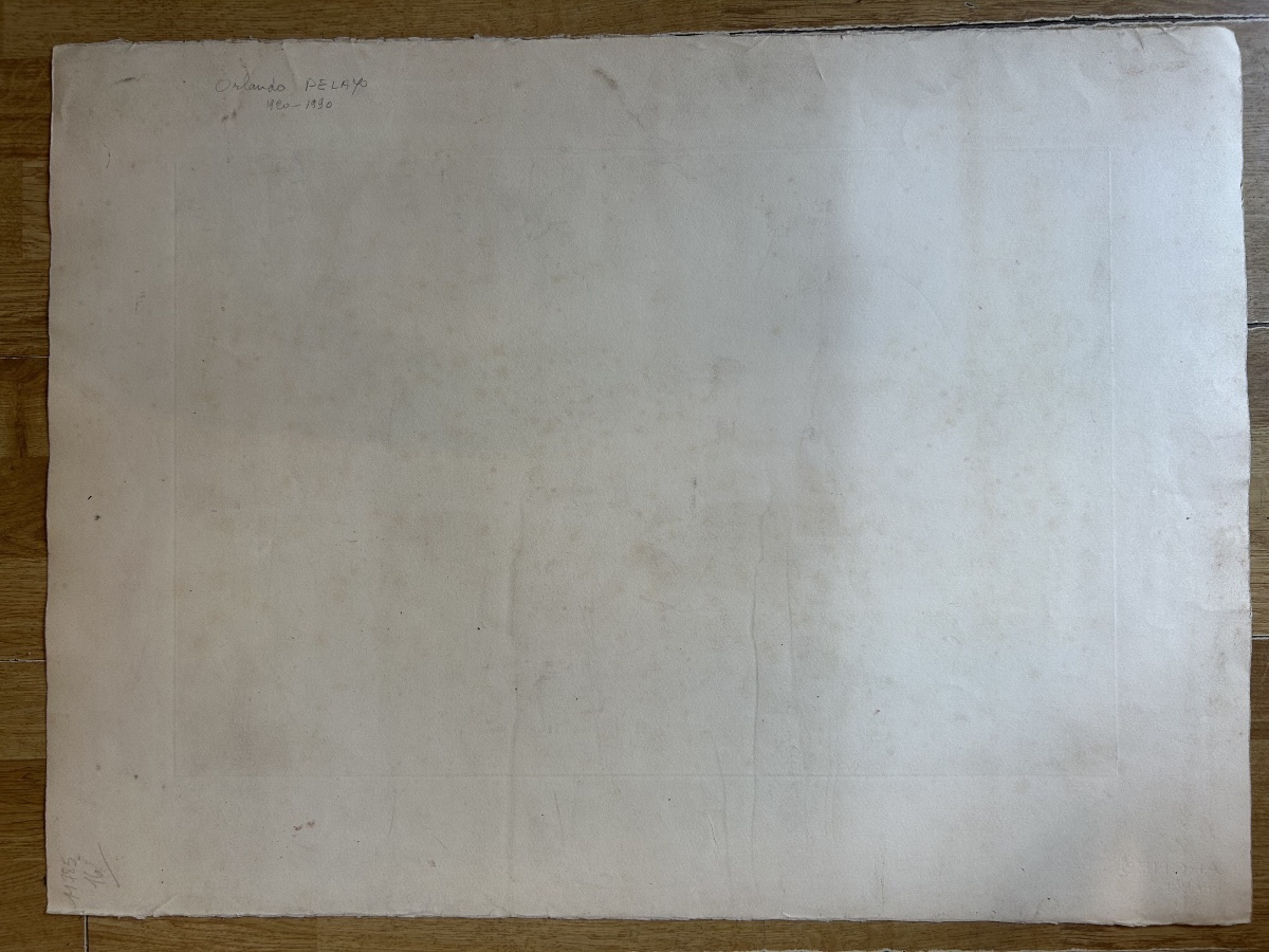 Orlando Pelayo (1920-1990) - Original Etching, Artist's Proof (e.a.)-photo-3