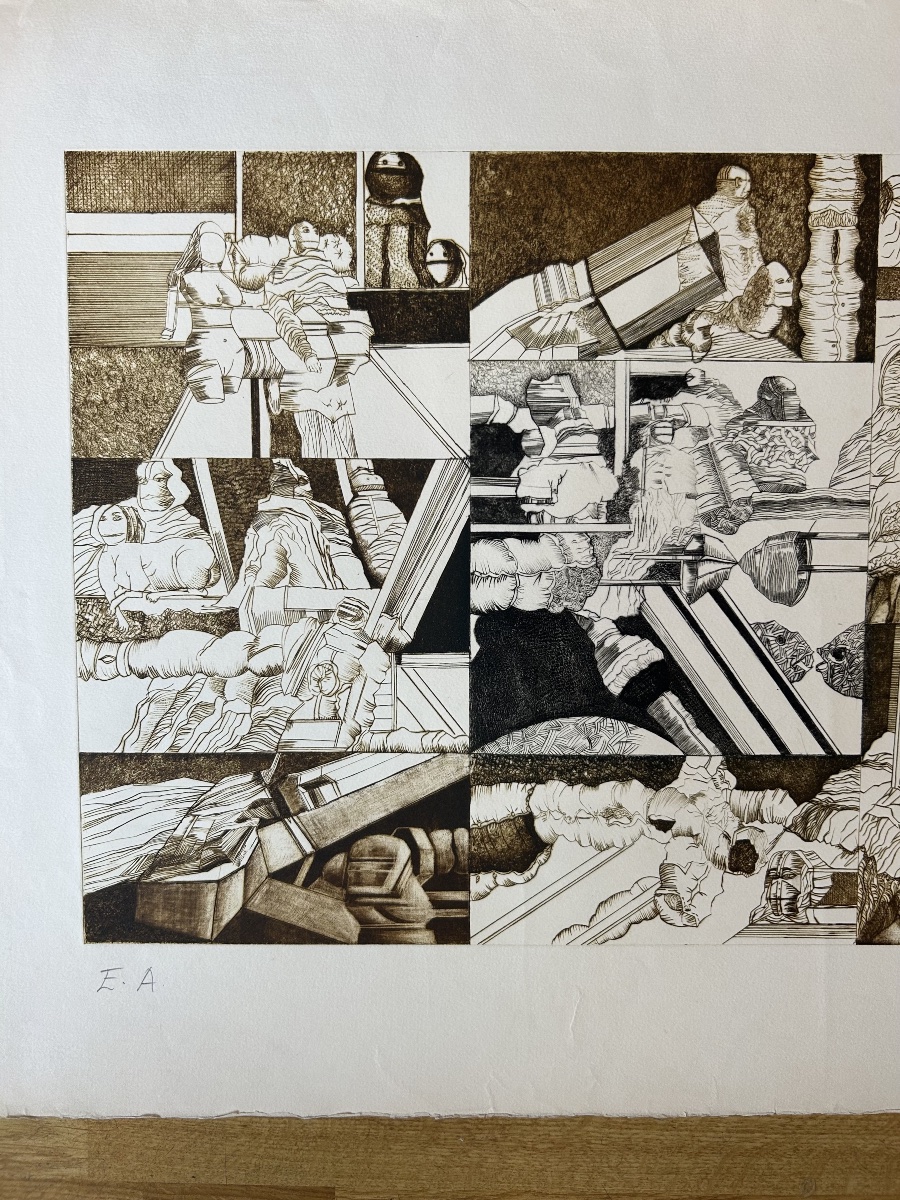 Orlando Pelayo (1920-1990) - Original Etching, Artist's Proof (e.a.)-photo-4