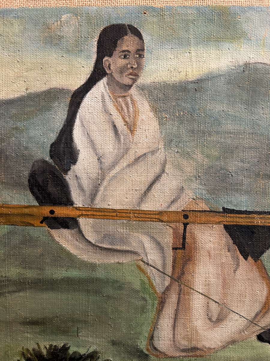 Oil On Canvas, Filanzane, Madagascar, Tananarive, Genre Scene, Circa 1920–1930-photo-2