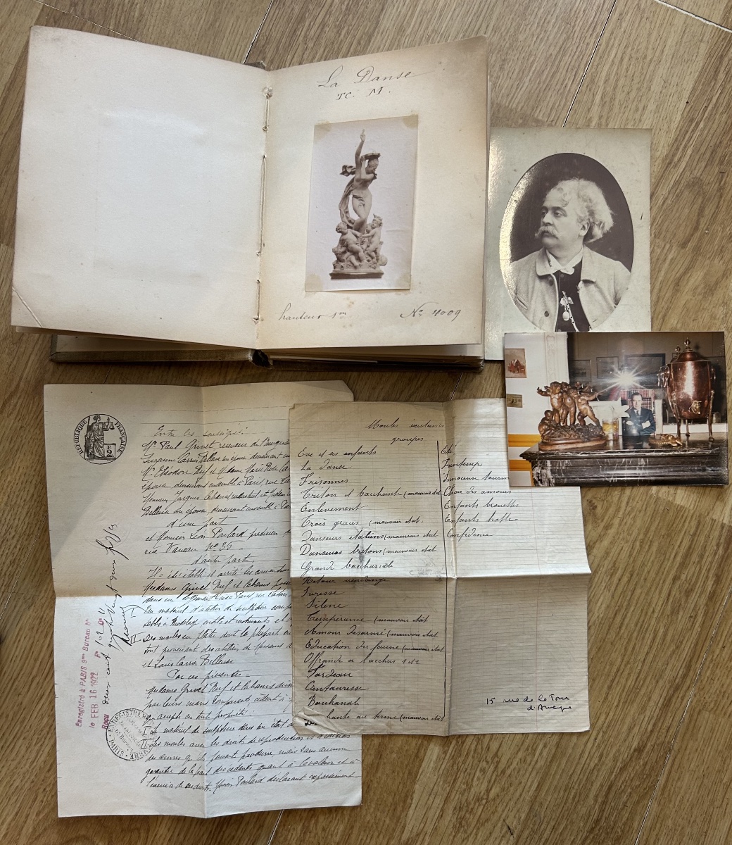 A Significant Collection Of Works From The Studio Of The Sculptor Carrier-belleuse (1824–1887), Including Drawings, Sketchbooks, And Correspondence