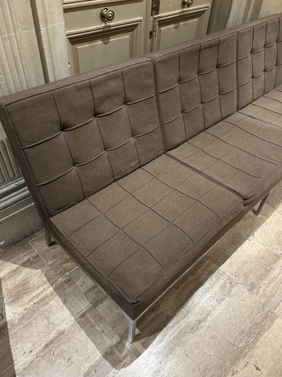 Florence Knoll – Parallel Bar 3-seater Sofa, Model 53 – Knoll International-photo-1