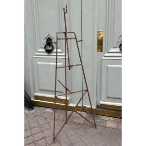 Wrought Iron Rack Easel 20th Handcrafted Work 