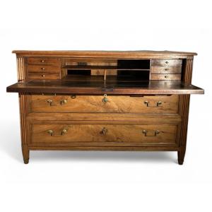 Louis XVI Period Chest Of Drawers - Walnut