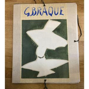 Porte-folio de Georges Braque « Espaces » par AndreVerdet 1957 13 estampes Tirage n:87/300