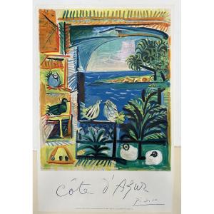 Picasso 20th Century - Lithographic Poster "côte d'Azur" 1962